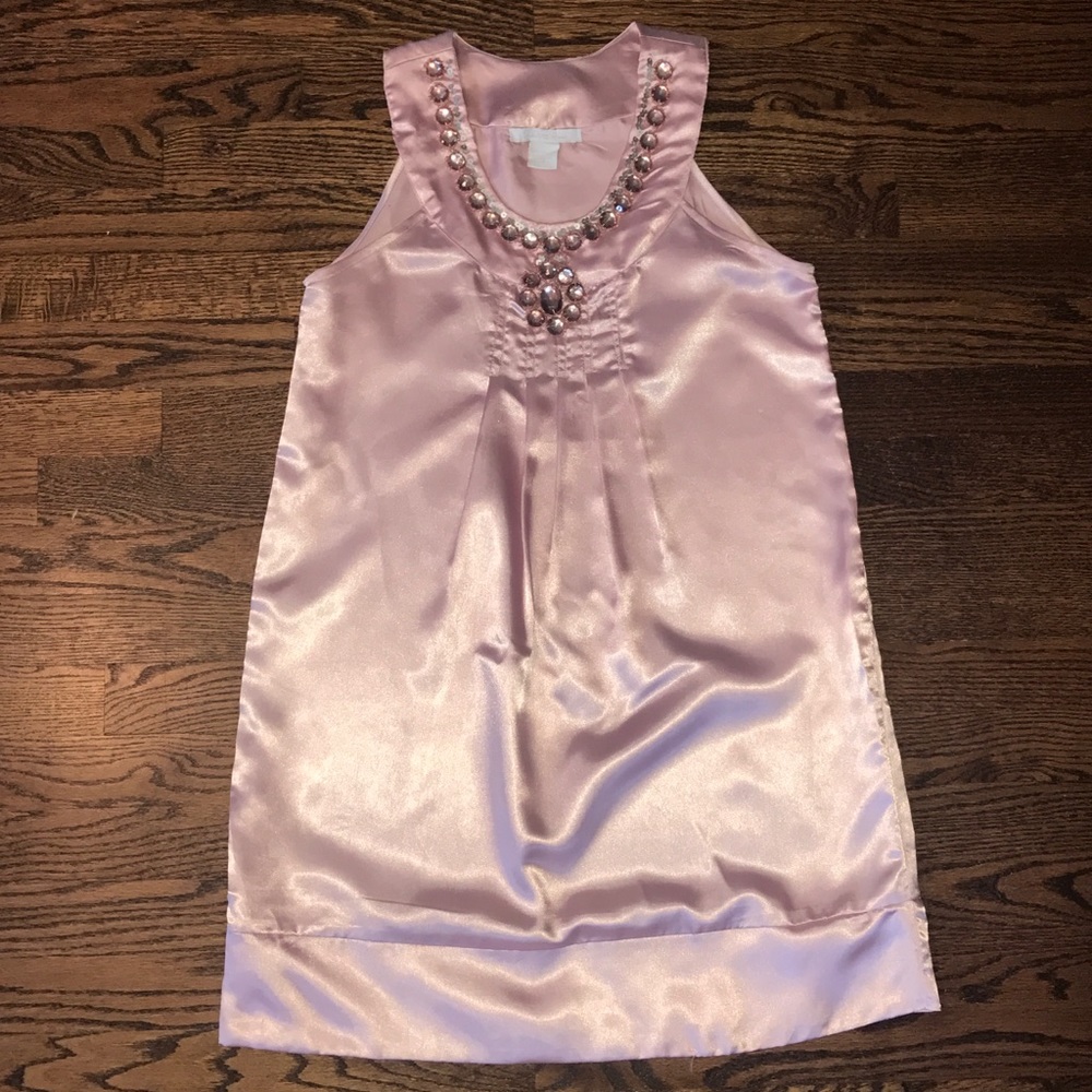 👗Pink Bejeweled Shift Dress